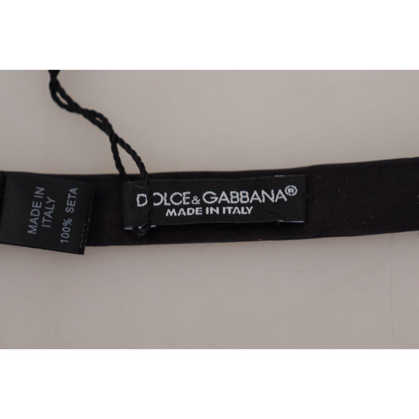 Dolce & Gabbana Elegant Black Silk Bow Tie Dolce & Gabbana