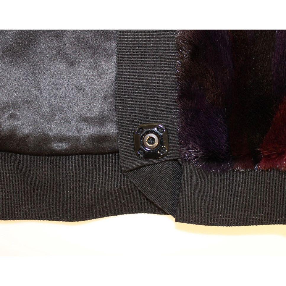 Dolce & Gabbana Purple MINK Fur Scarf Foulard Neck Wrap Dolce & Gabbana