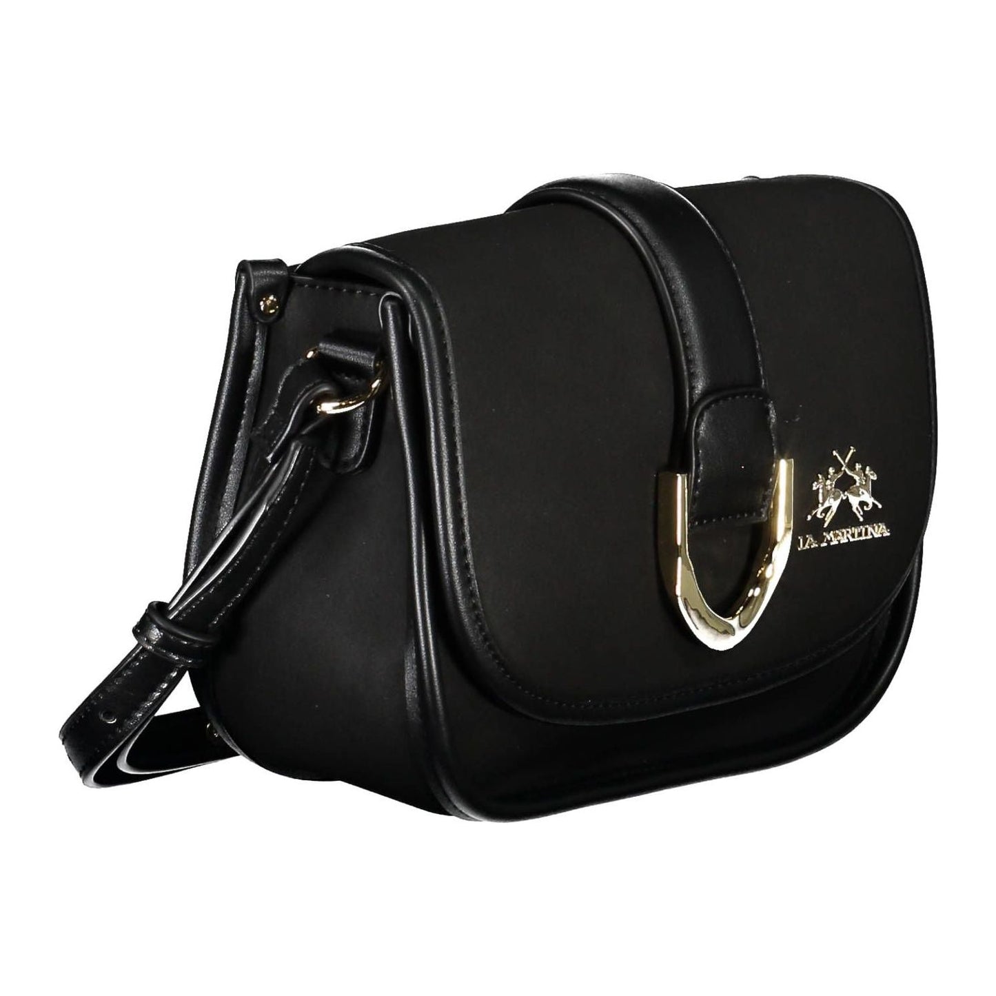 La Martina Black Polyethylene Women Handbag La Martina