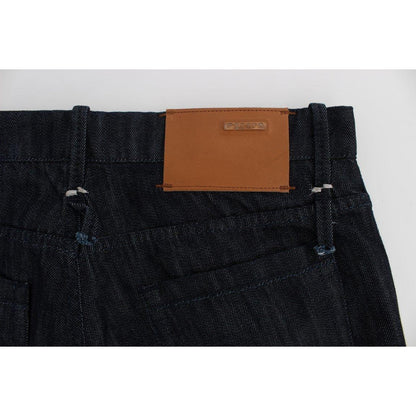 Acht Blue Cotton Regular Straight Fit Jeans