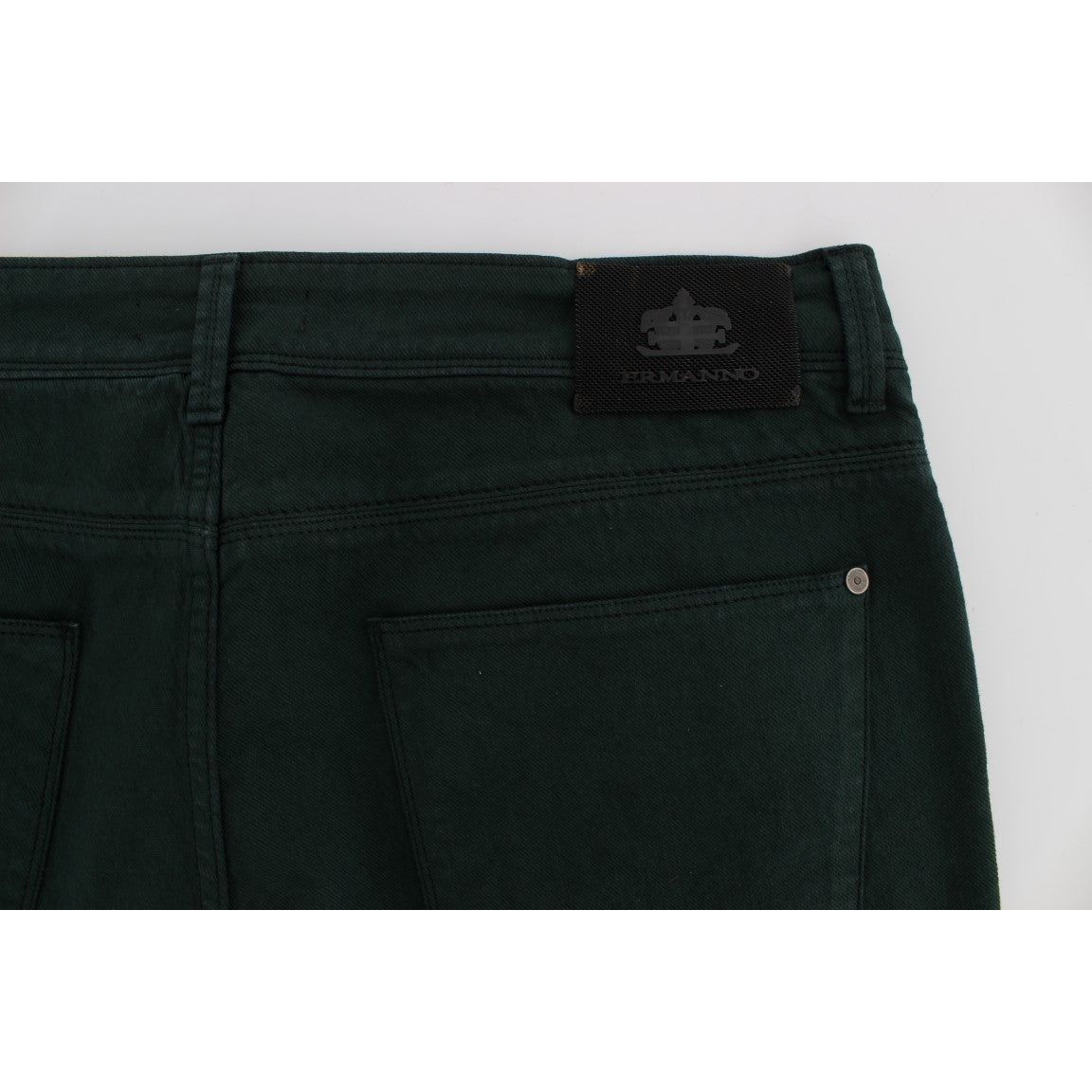 Ermanno Scervino Chic Green Straight Cut Jeans Ermanno Scervino