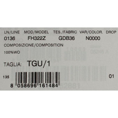 Dolce & Gabbana Black Wool White Floral Gold Leaf Hat Dolce & Gabbana