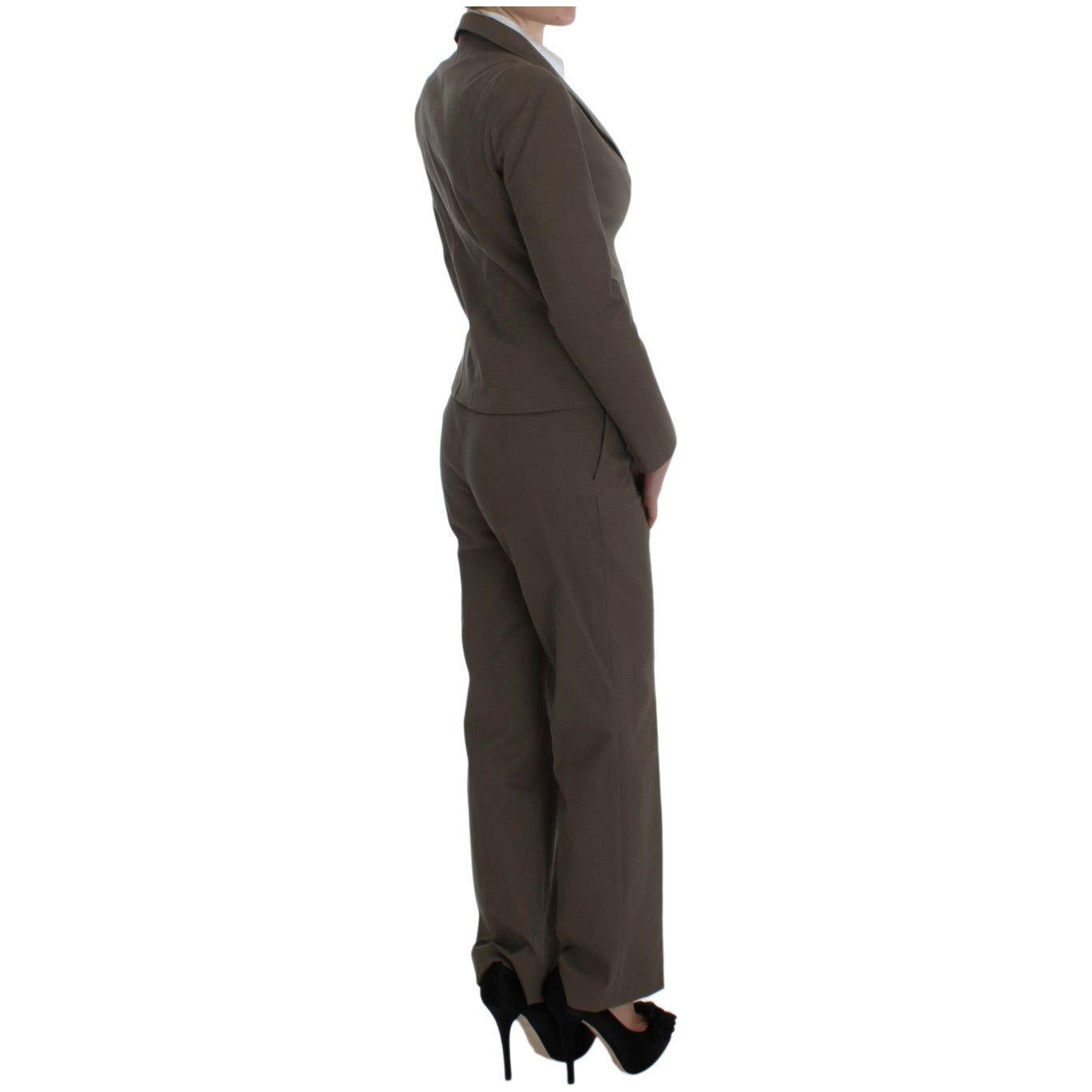 BENCIVENGA Beige Wool-Cotton Suit Set Chic Elegance BENCIVENGA