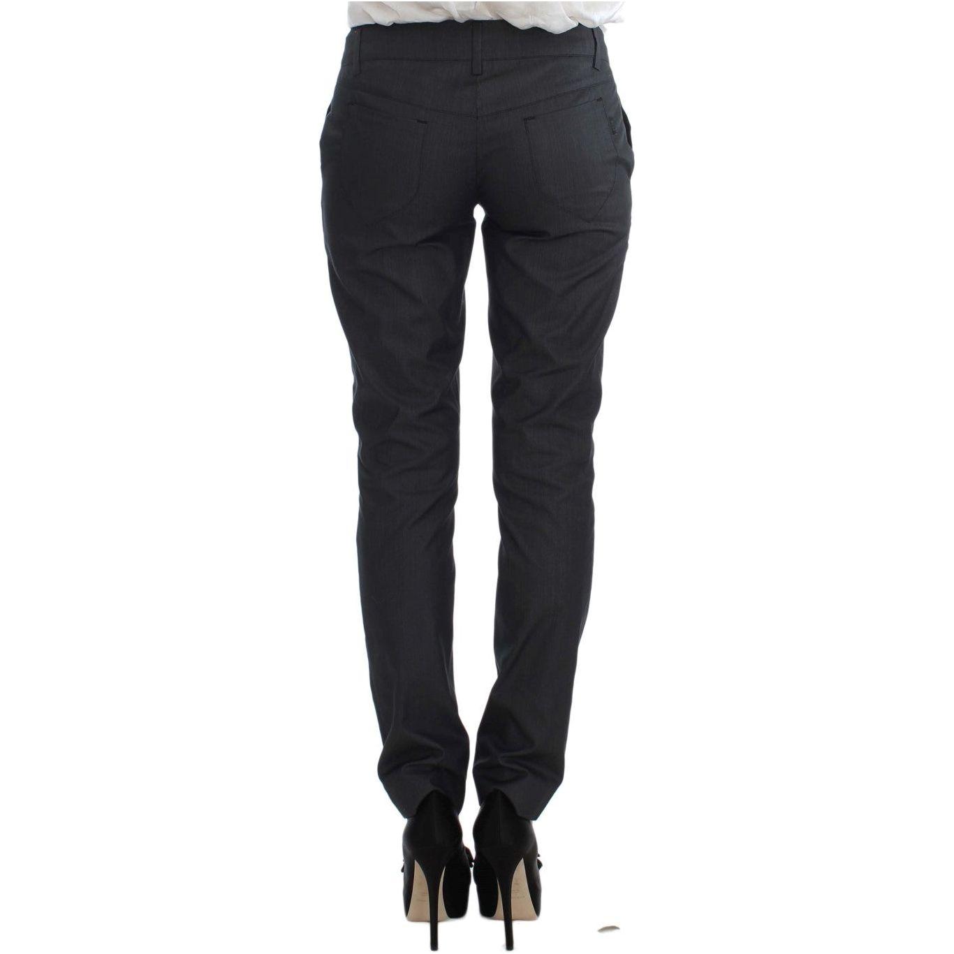 Exte Gray One Button Two Piece Suit Exte