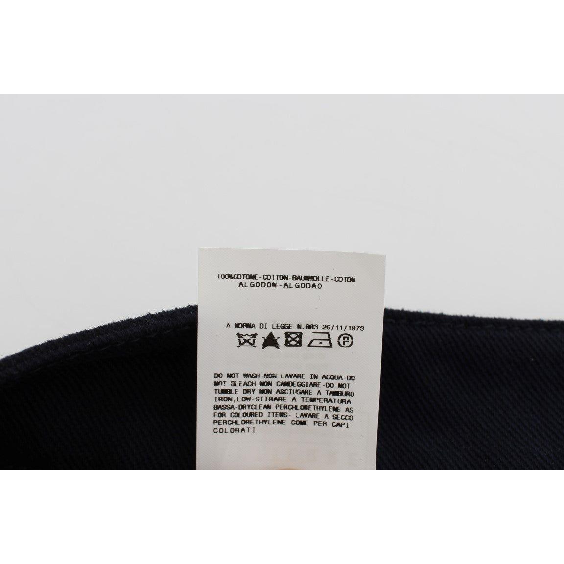 تنورة قصيرة من القطن الأنيق من GF Ferre باللون الأزرق