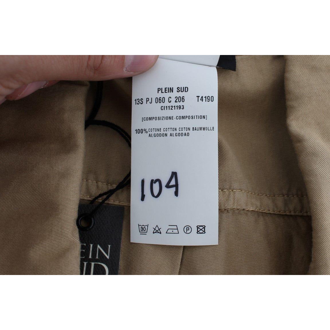 بلوزة قطنية بدون أكمام باللون البيج من PLEIN SUD