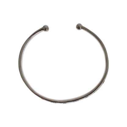 Nialaya Gray Rhodium 925 Silver Bangle Bracelet Nialaya