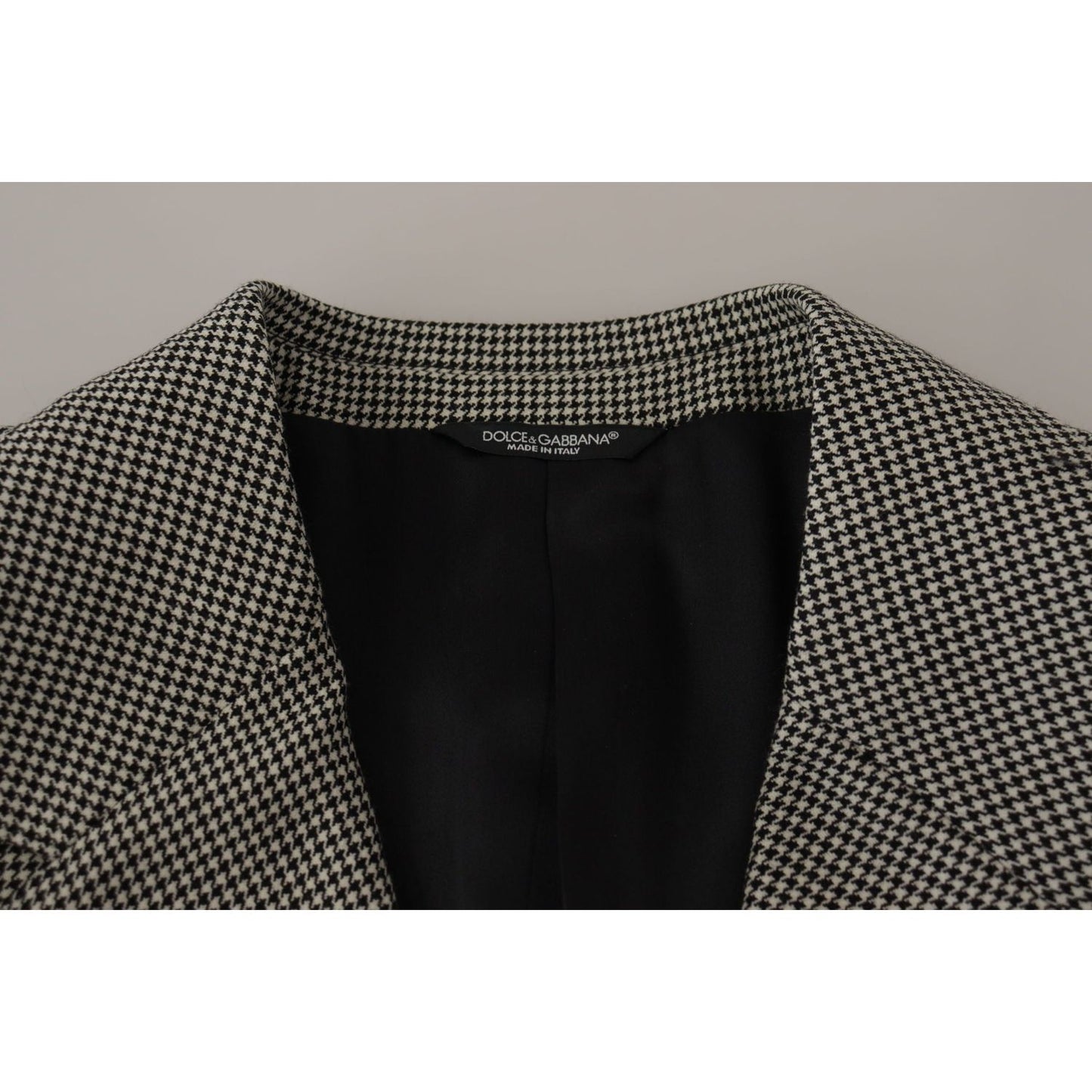 Dolce & Gabbana Elegant Gray Checkered Wool Blazer Dolce & Gabbana