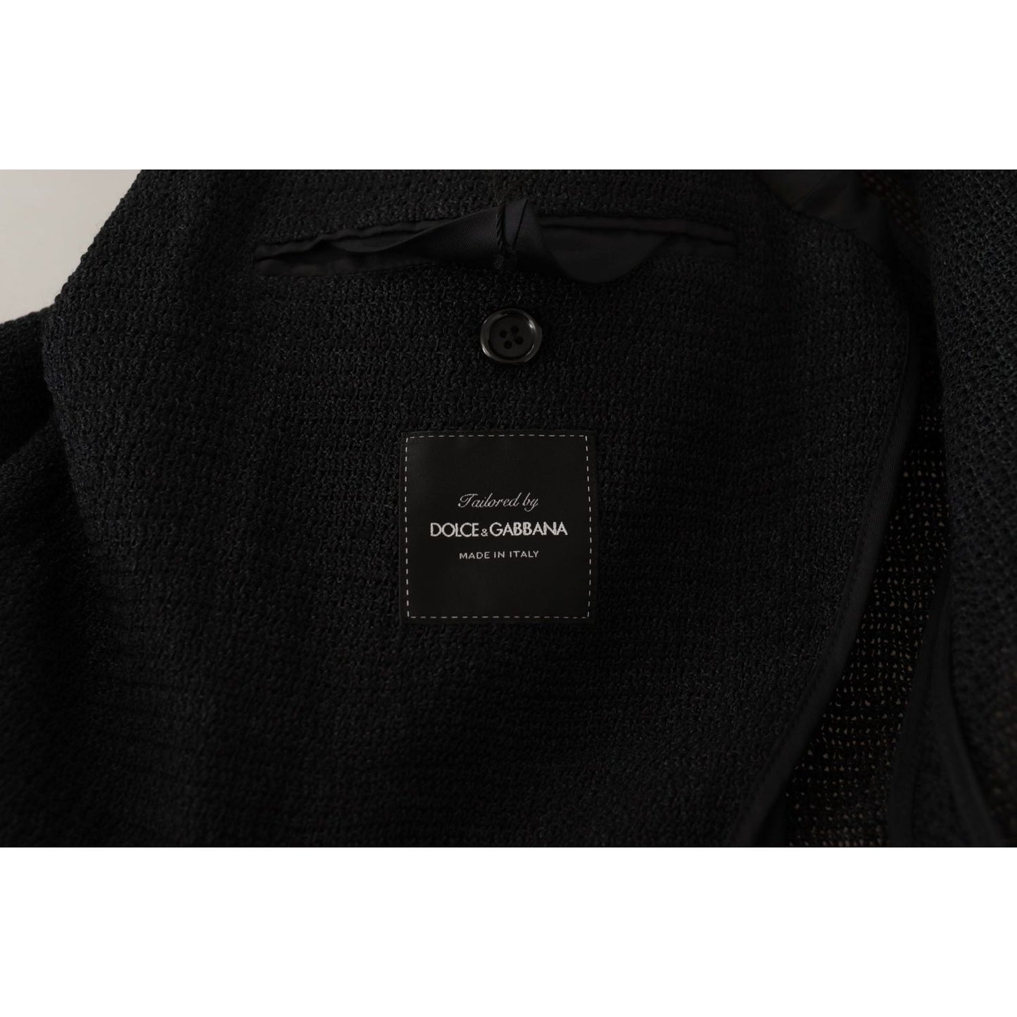 Dolce & Gabbana Black Single Breasted Coat Men Blazer 1% Nylon,1728,67345645728,Black,Blazers - Men - Clothing,Blazers - Suits & Blazers - Clothing,Clothing,Dolce & Gabbana,IT50 | L,Material: 99% Virgin Wool,Men,Men - Clothing,New with tags,Suits & Blazer