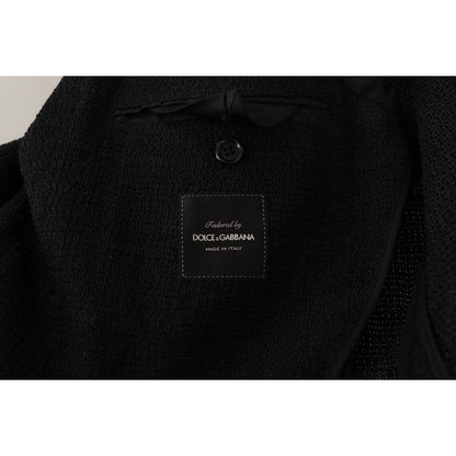 Dolce & Gabbana Black Single Breasted Coat Men Blazer 1% Nylon,1728,67345645728,Black,Blazers - Men - Clothing,Blazers - Suits & Blazers - Clothing,Clothing,Dolce & Gabbana,IT50 | L,Material: 99% Virgin Wool,Men,Men - Clothing,New with tags,Suits & Blazer