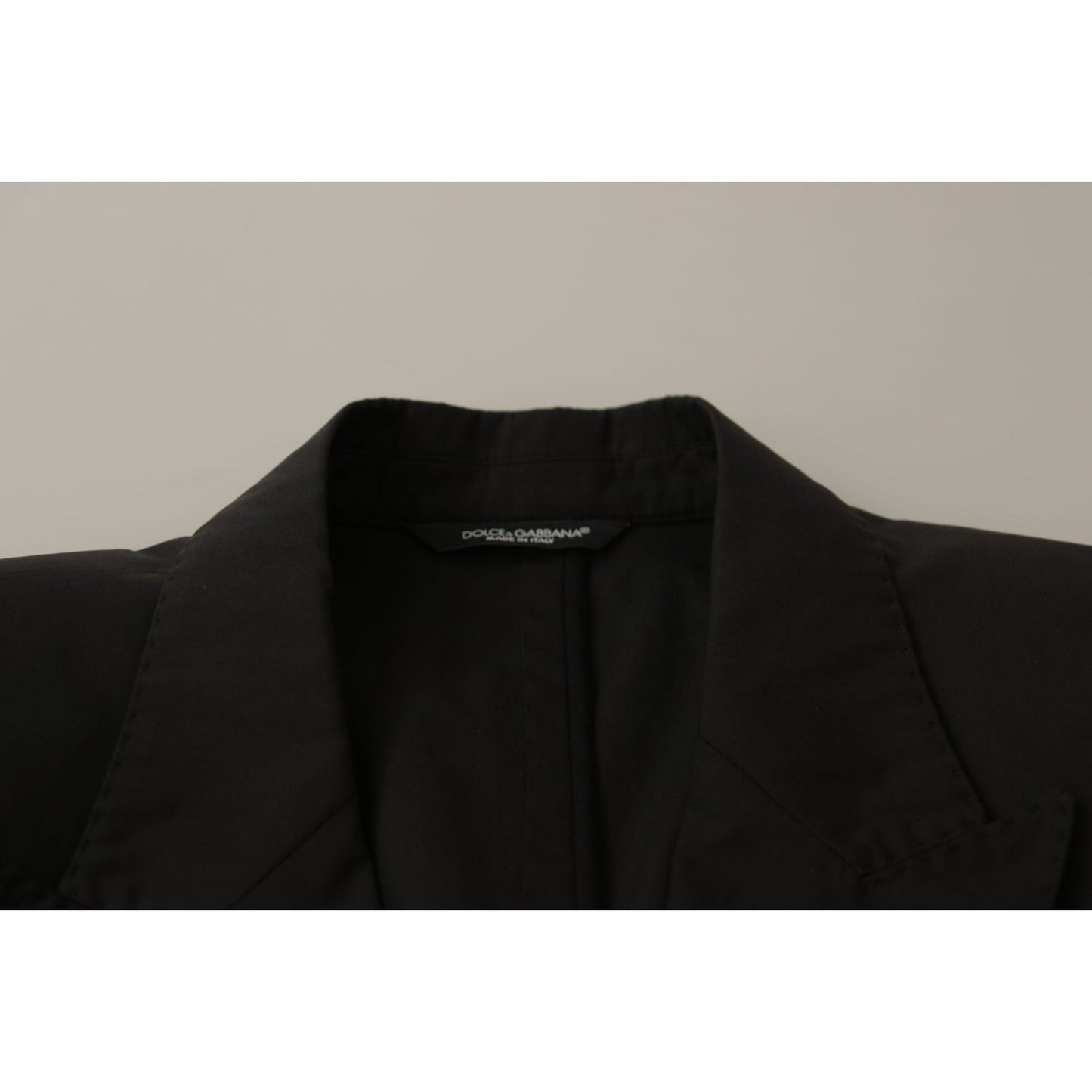 Dolce & Gabbana Black Single Breasted TAORMINA Breasted Blazer 1728,67345645728,Black,Blazers - Men - Clothing,Blazers - Suits & Blazers - Clothing,Clothing,Dolce & Gabbana,IT50 | L,Material: 100% Cotton,Men,Men - Clothing,New with tags,Suits & Blazers -