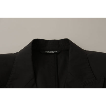 Dolce & Gabbana Black Single Breasted TAORMINA Breasted Blazer 1728,67345645728,Black,Blazers - Men - Clothing,Blazers - Suits & Blazers - Clothing,Clothing,Dolce & Gabbana,IT50 | L,Material: 100% Cotton,Men,Men - Clothing,New with tags,Suits & Blazers -