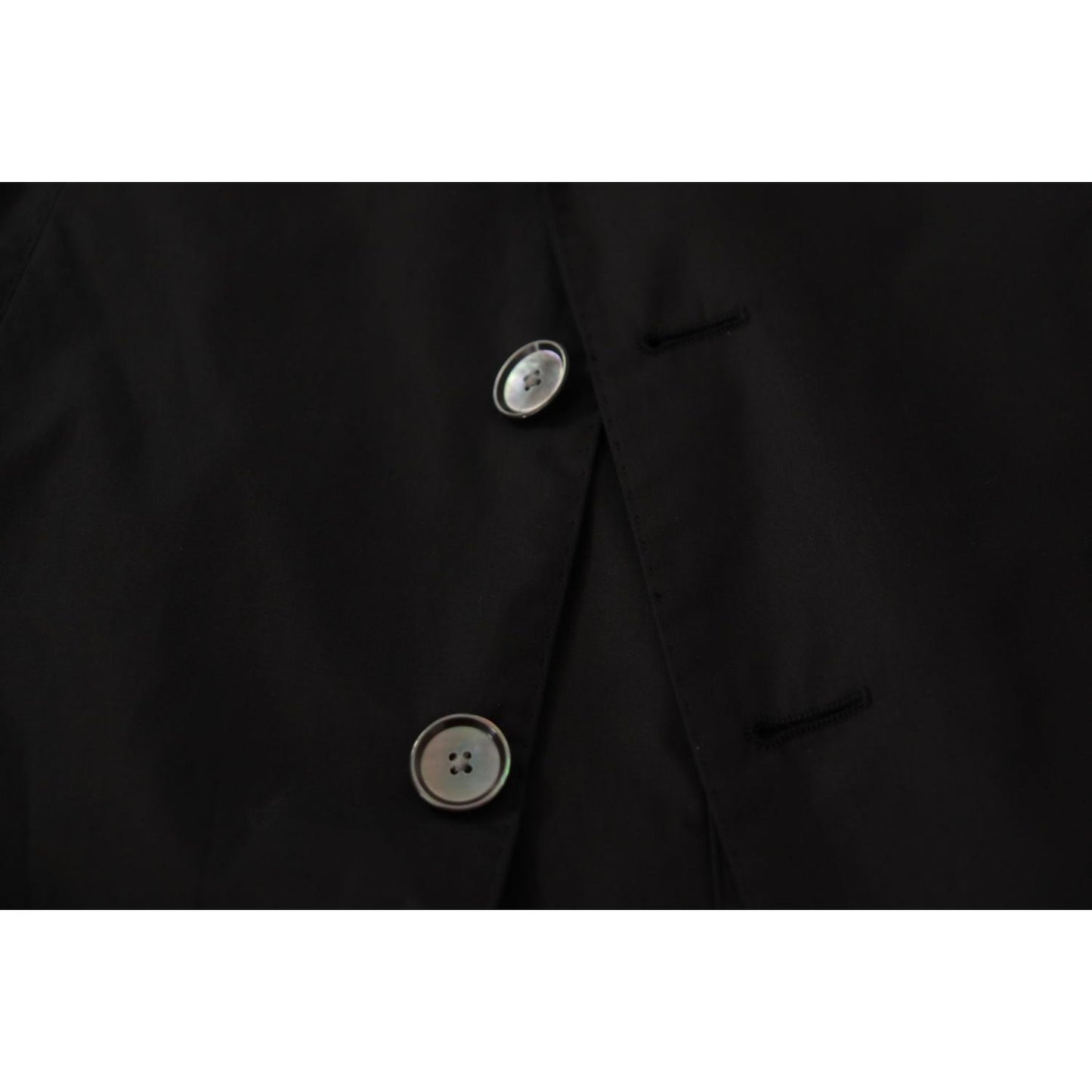 Dolce & Gabbana Elegant Taormina Black Cotton Blazer Dolce & Gabbana