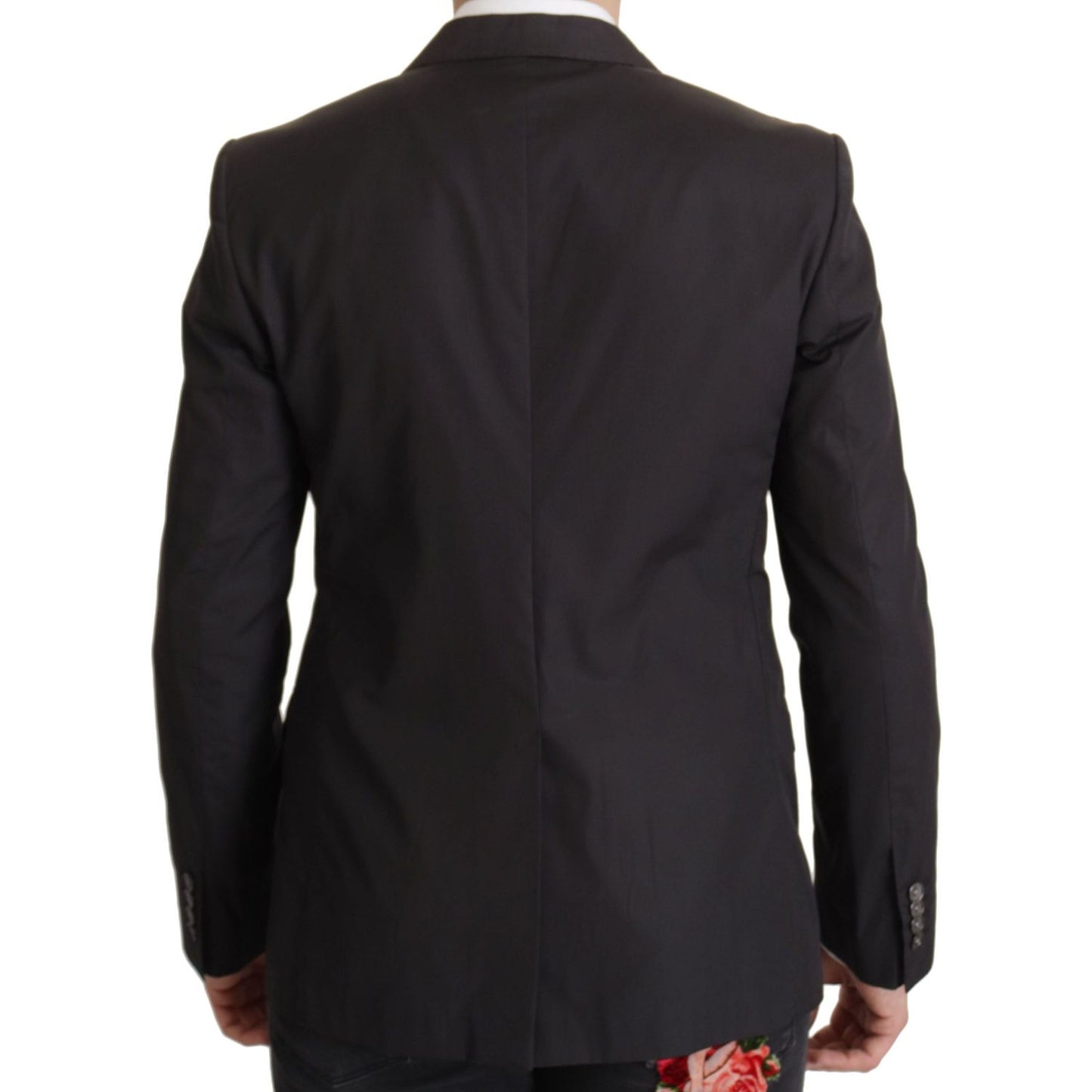 Dolce & Gabbana Black Single Breasted TAORMINA Breasted Blazer 1728,67345645728,Black,Blazers - Men - Clothing,Blazers - Suits & Blazers - Clothing,Clothing,Dolce & Gabbana,IT50 | L,Material: 100% Cotton,Men,Men - Clothing,New with tags,Suits & Blazers -