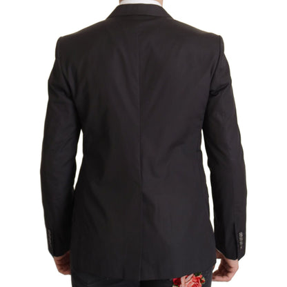 Dolce & Gabbana Black Single Breasted TAORMINA Breasted Blazer 1728,67345645728,Black,Blazers - Men - Clothing,Blazers - Suits & Blazers - Clothing,Clothing,Dolce & Gabbana,IT50 | L,Material: 100% Cotton,Men,Men - Clothing,New with tags,Suits & Blazers -
