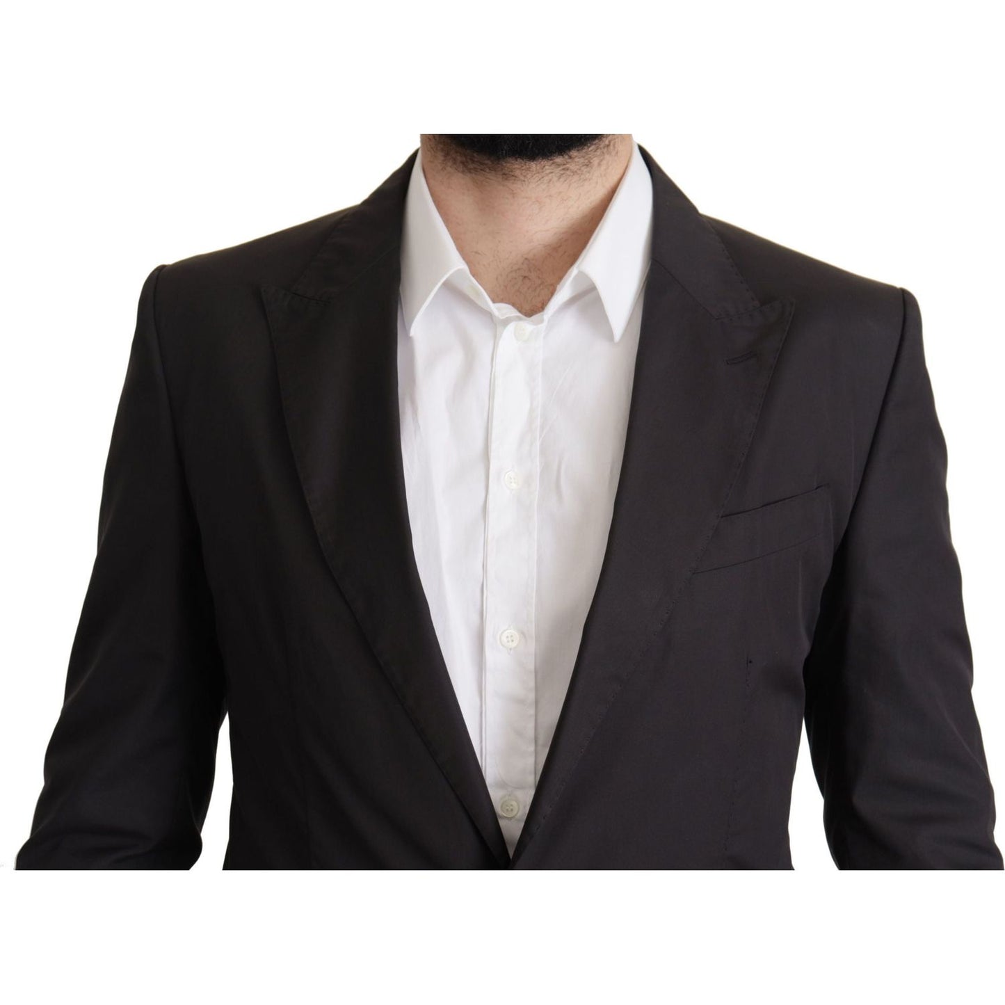 Dolce & Gabbana Black Single Breasted TAORMINA Breasted Blazer 1728,67345645728,Black,Blazers - Men - Clothing,Blazers - Suits & Blazers - Clothing,Clothing,Dolce & Gabbana,IT50 | L,Material: 100% Cotton,Men,Men - Clothing,New with tags,Suits & Blazers -
