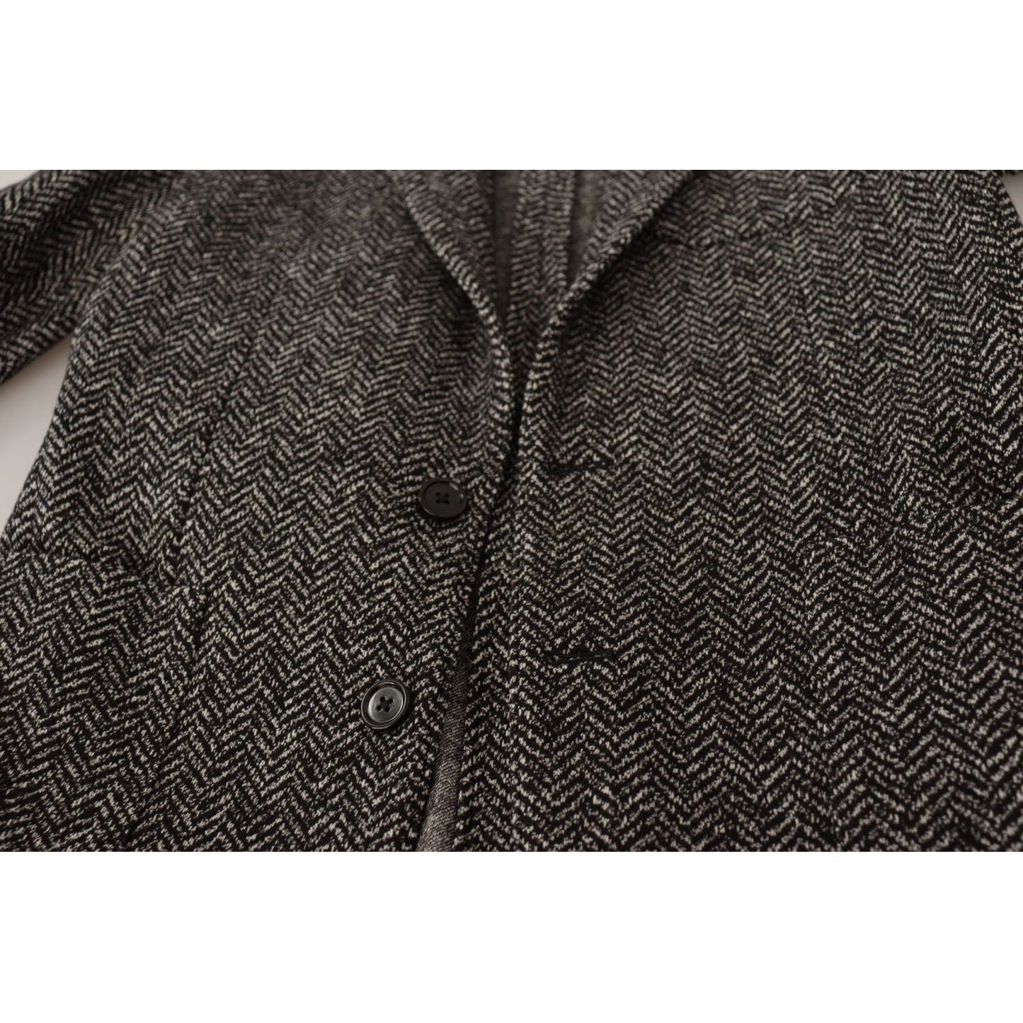 Dolce & Gabbana Gray Cotton Single Breasted Fantasy Blazer 1728,50% Wool,67345645728,Blazers - Men - Clothing,Blazers - Suits & Blazers - Clothing,Clothing,Dolce & Gabbana,Gray,IT44 | XS,Material: 50% Cotton,Men,Men - Clothing,New with tags,Suits & Blazer