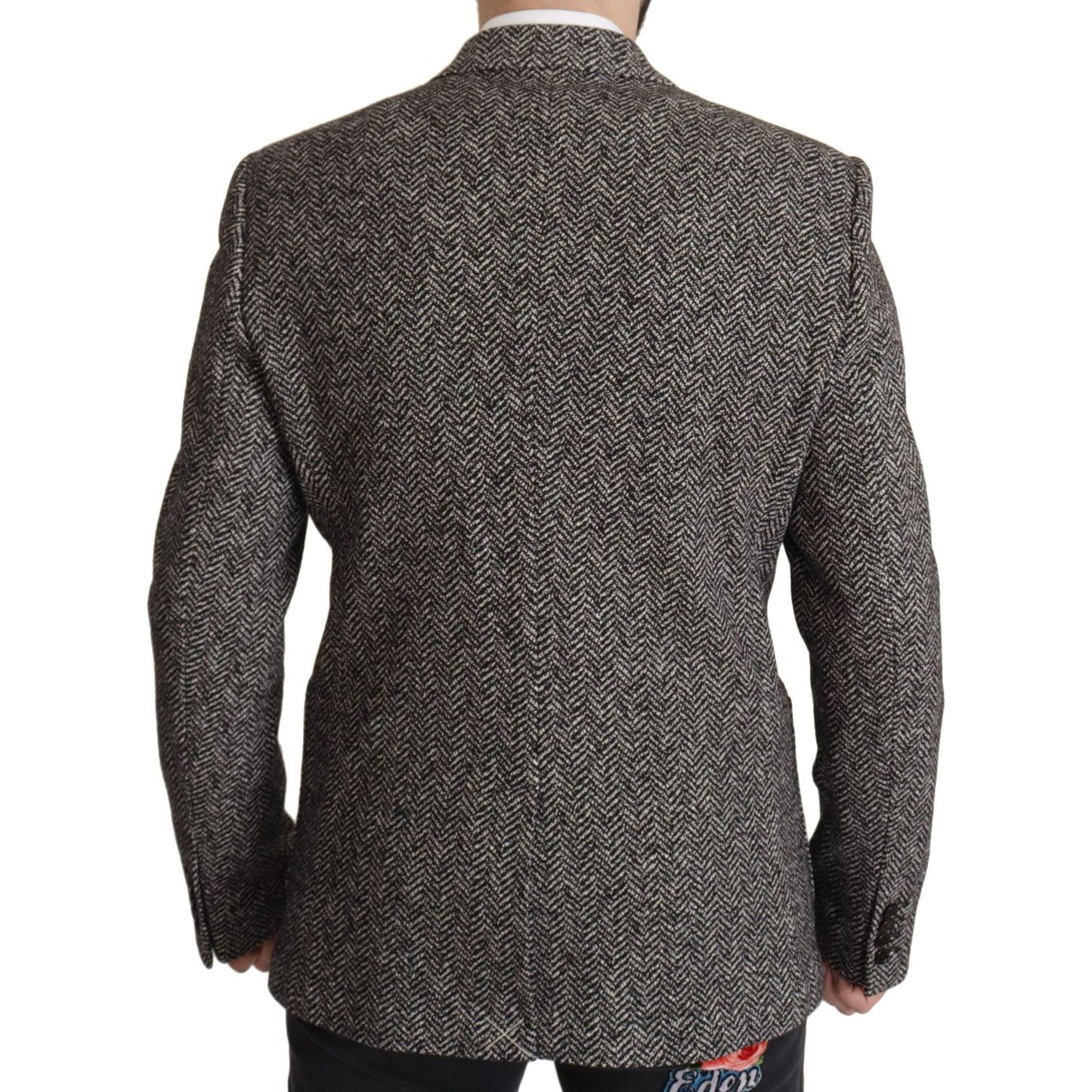 Dolce & Gabbana Gray Cotton Single Breasted Fantasy Blazer 1728,50% Wool,67345645728,Blazers - Men - Clothing,Blazers - Suits & Blazers - Clothing,Clothing,Dolce & Gabbana,Gray,IT44 | XS,Material: 50% Cotton,Men,Men - Clothing,New with tags,Suits & Blazer