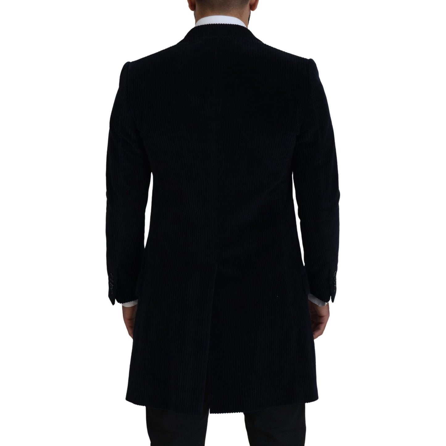 Dolce & Gabbana Black Cotton Cardigan Long Coat Men Jacket 1728,67345645728,Black,Blazers - Men - Clothing,Clothing,Coats - Jackets & Coats - Clothing,Dolce & Gabbana,IT46 | S,Jackets & Coats - Clothing,Material: 100% Cotton,Men,Men - Clothing,New with ta