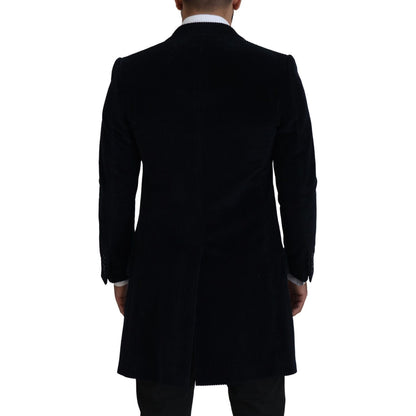 Dolce & Gabbana Black Cotton Cardigan Long Coat Men Jacket 1728,67345645728,Black,Blazers - Men - Clothing,Clothing,Coats - Jackets & Coats - Clothing,Dolce & Gabbana,IT46 | S,Jackets & Coats - Clothing,Material: 100% Cotton,Men,Men - Clothing,New with ta