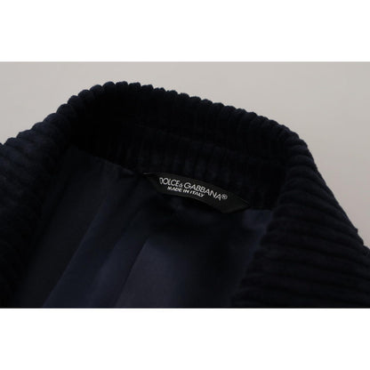 Dolce & Gabbana Black Cotton Cardigan Long Coat Men Jacket 1728,67345645728,Black,Blazers - Men - Clothing,Clothing,Coats - Jackets & Coats - Clothing,Dolce & Gabbana,IT46 | S,Jackets & Coats - Clothing,Material: 100% Cotton,Men,Men - Clothing,New with ta