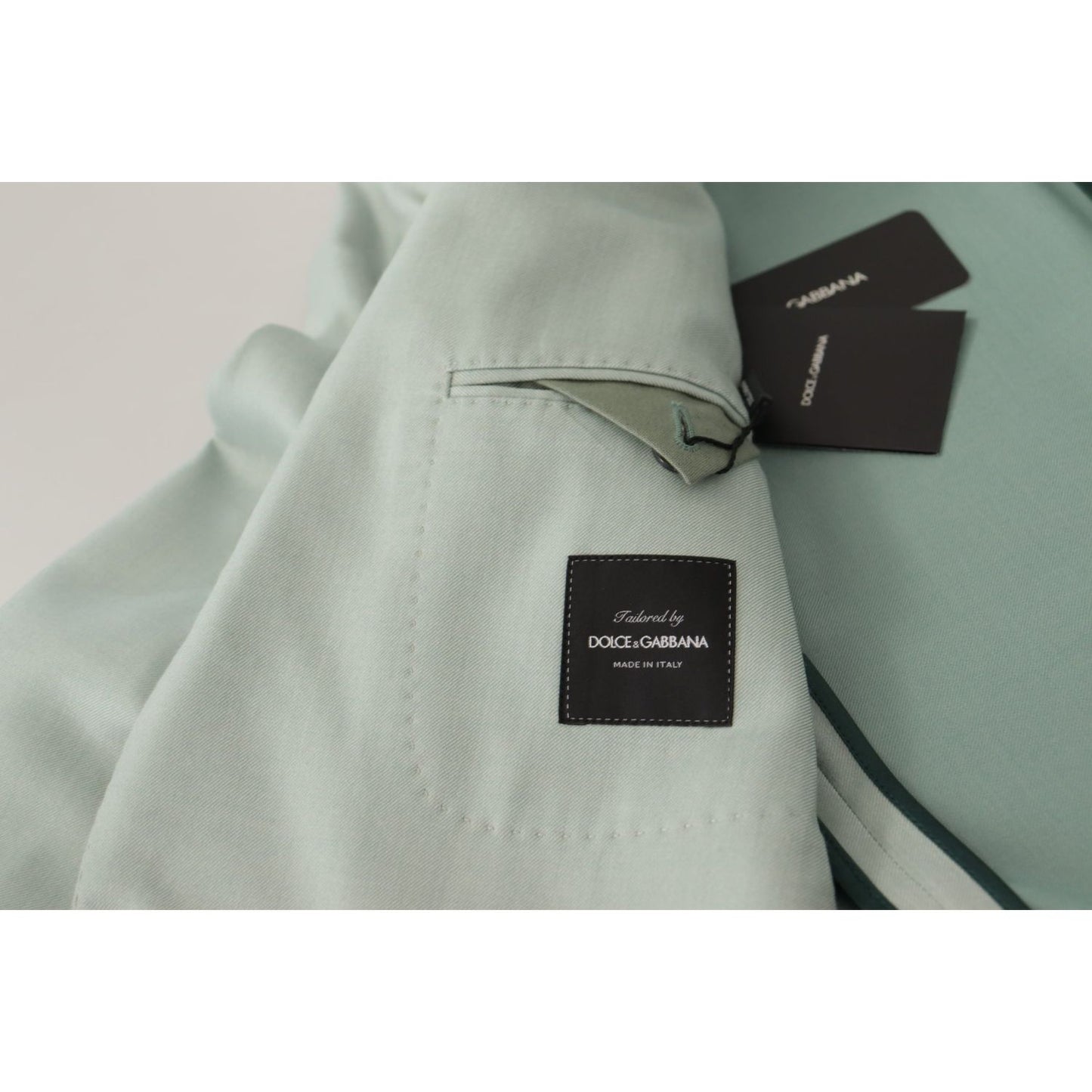 Dolce & Gabbana Green Cashmere Jacket Blazer Jacket