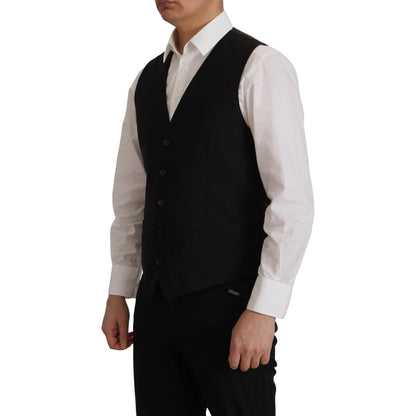 Dolce & Gabbana Black Jacket Vest 2 Piece MARTINI Blazer