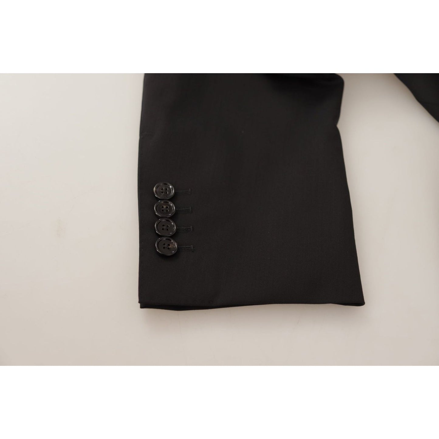 Dolce & Gabbana Black Single Breasted Jacket MARTINI Blazer 1728,67345645728,Black,Blazers - Men - Clothing,Blazers - Suits & Blazers - Clothing,Clothing,Dolce & Gabbana,IT50 | L,Material: 98% Virgin Wool 2% Elastane,Men,Men - Clothing,New with tags,Suits
