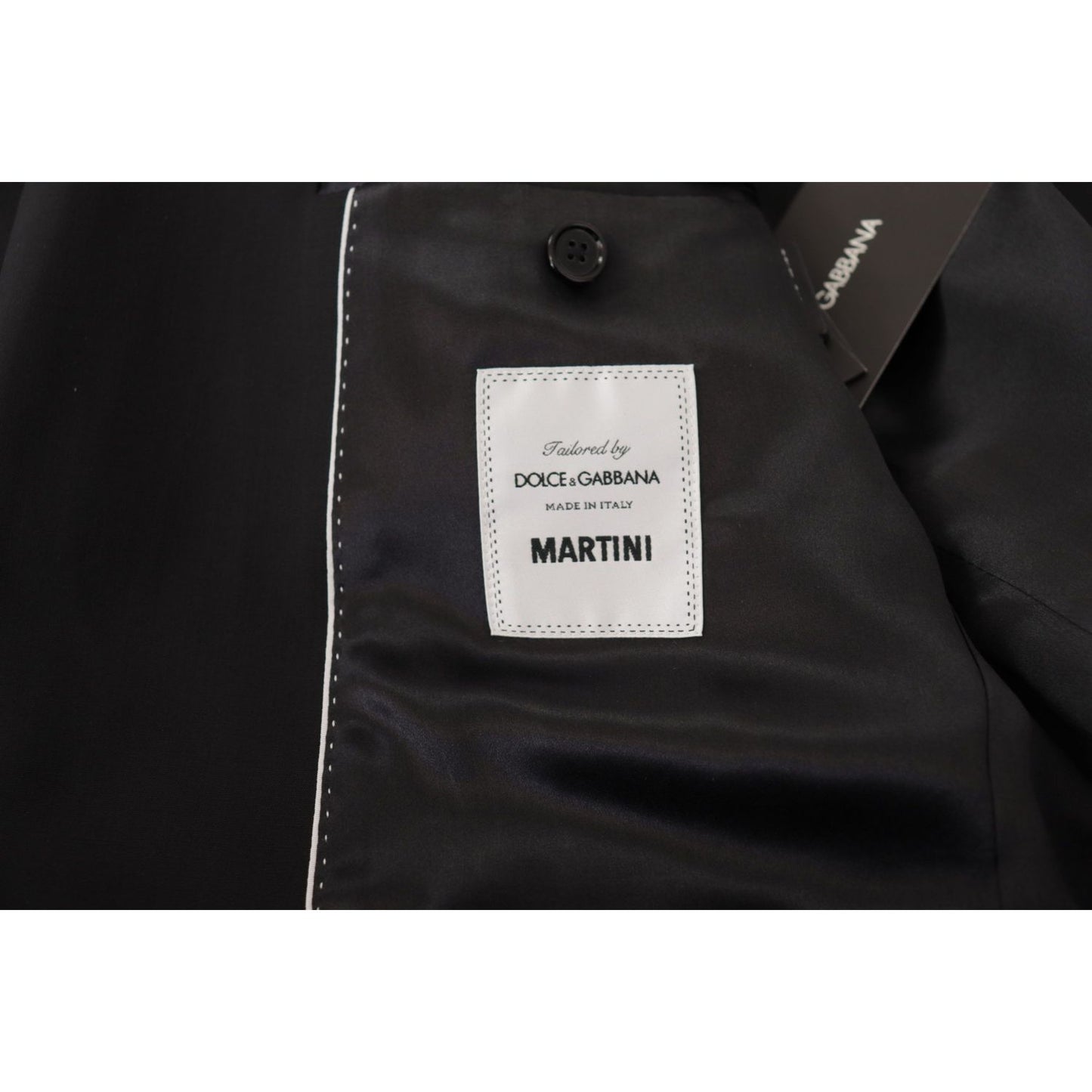 Dolce & Gabbana Black Single Breasted Jacket MARTINI Blazer