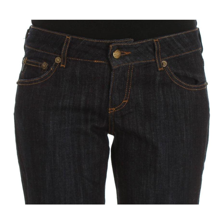 Cavalli Blue Cotton Straight Fit Stretch Jeans 1728,2% Elastan,67345645728,Blue,Cavalli,Clothing,Jeans & Pants - Women - Clothing,Jeans Denim - Clothing,Material: 98% Cotton,New with tags,Straight-Leg Jeans - Jeans Denim - Clothing,W26,W34,Women,Women - C