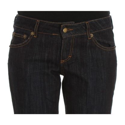 Cavalli Blue Cotton Straight Fit Stretch Jeans 1728,2% Elastan,67345645728,Blue,Cavalli,Clothing,Jeans & Pants - Women - Clothing,Jeans Denim - Clothing,Material: 98% Cotton,New with tags,Straight-Leg Jeans - Jeans Denim - Clothing,W26,W34,Women,Women - C