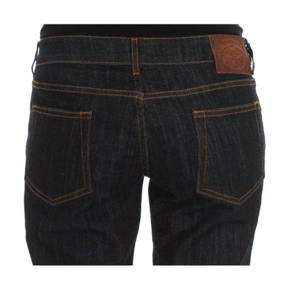Cavalli Blue Cotton Straight Fit Stretch Jeans 1728,2% Elastan,67345645728,Blue,Cavalli,Clothing,Jeans & Pants - Women - Clothing,Jeans Denim - Clothing,Material: 98% Cotton,New with tags,Straight-Leg Jeans - Jeans Denim - Clothing,W26,W34,Women,Women - C
