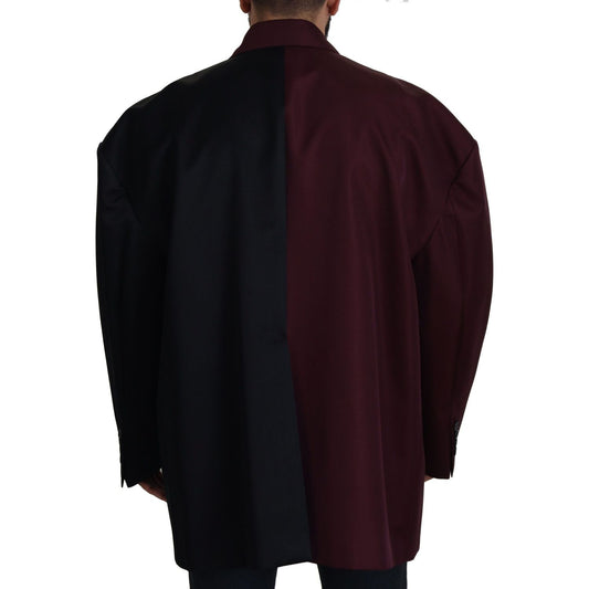 Dolce & Gabbana Elegant Bordeaux Double-Breasted Jacket Dolce & Gabbana