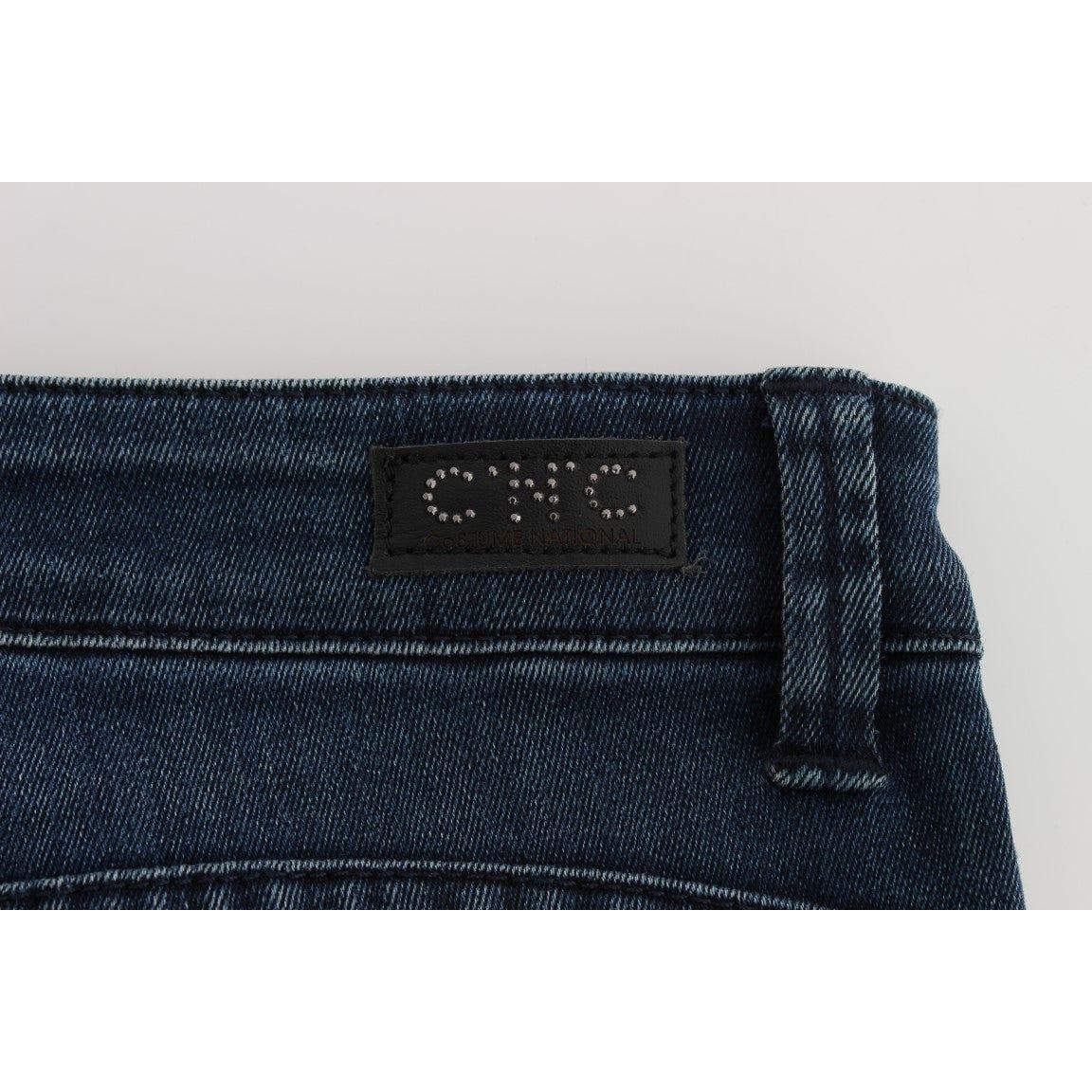 时尚修身版型意大利设计师牛仔裤