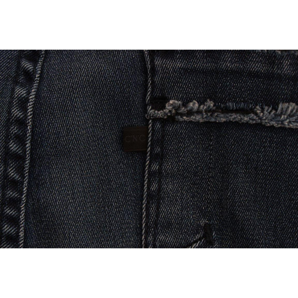 时尚修身版型意大利设计师牛仔裤