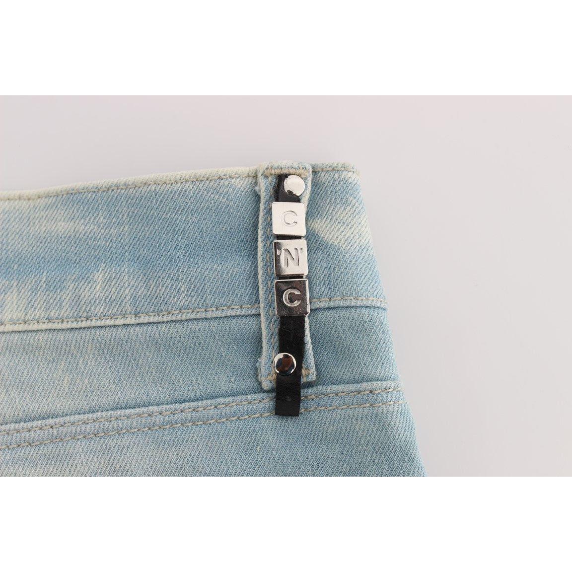 بنطلون جينز أزرق رفيع للغاية من مجموعة National Chic