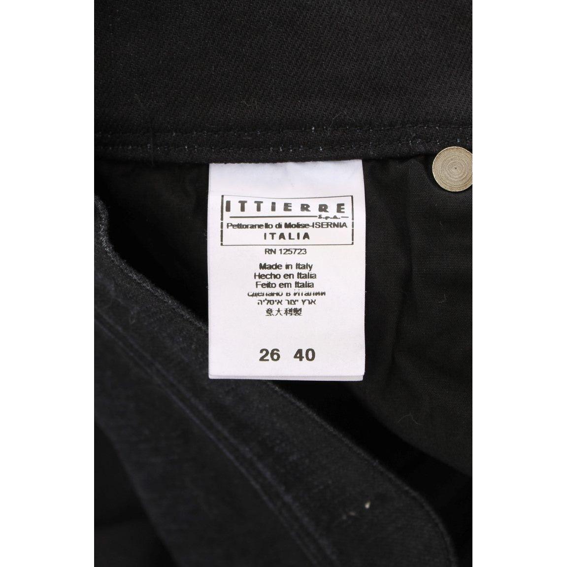 时尚修身喇叭裤牛仔裤