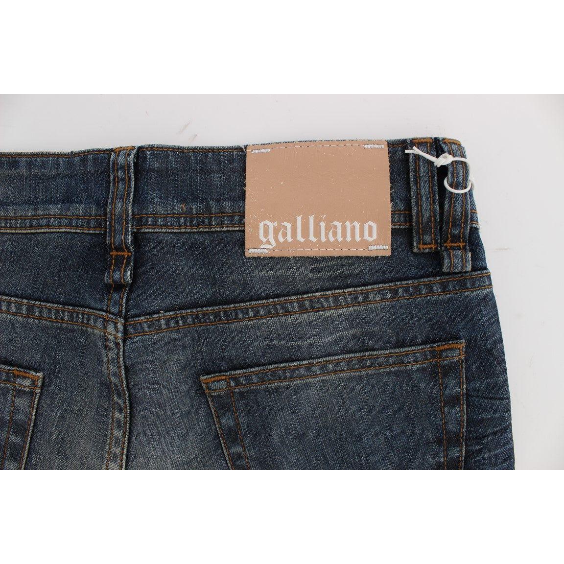 John Galliano Chic Slim Fit Blue Jeans John Galliano