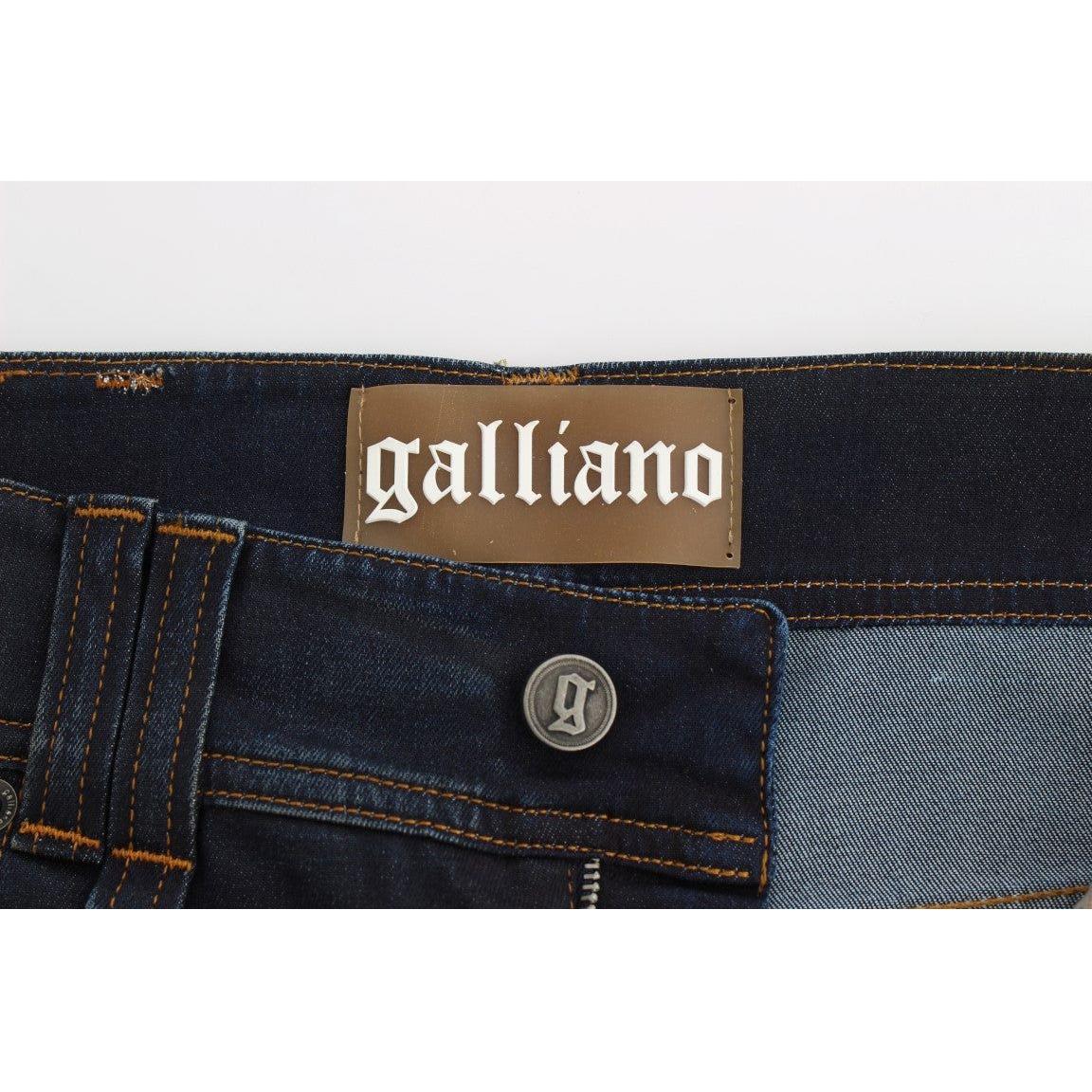 John Galliano Chic Boyfriend Fit Blue Jeans John Galliano