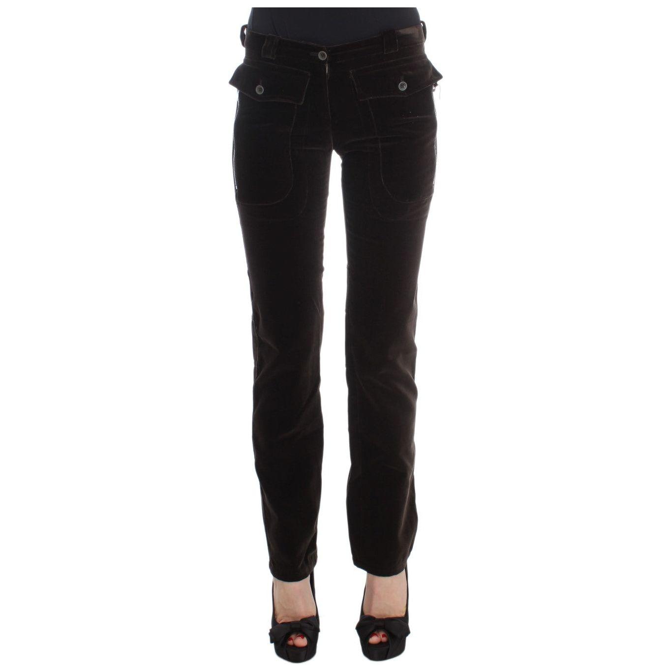 修身意大利棉质长裤