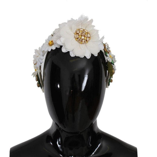 Dolce & Gabbana Sunflower Crystal Luxury Headband Dolce & Gabbana