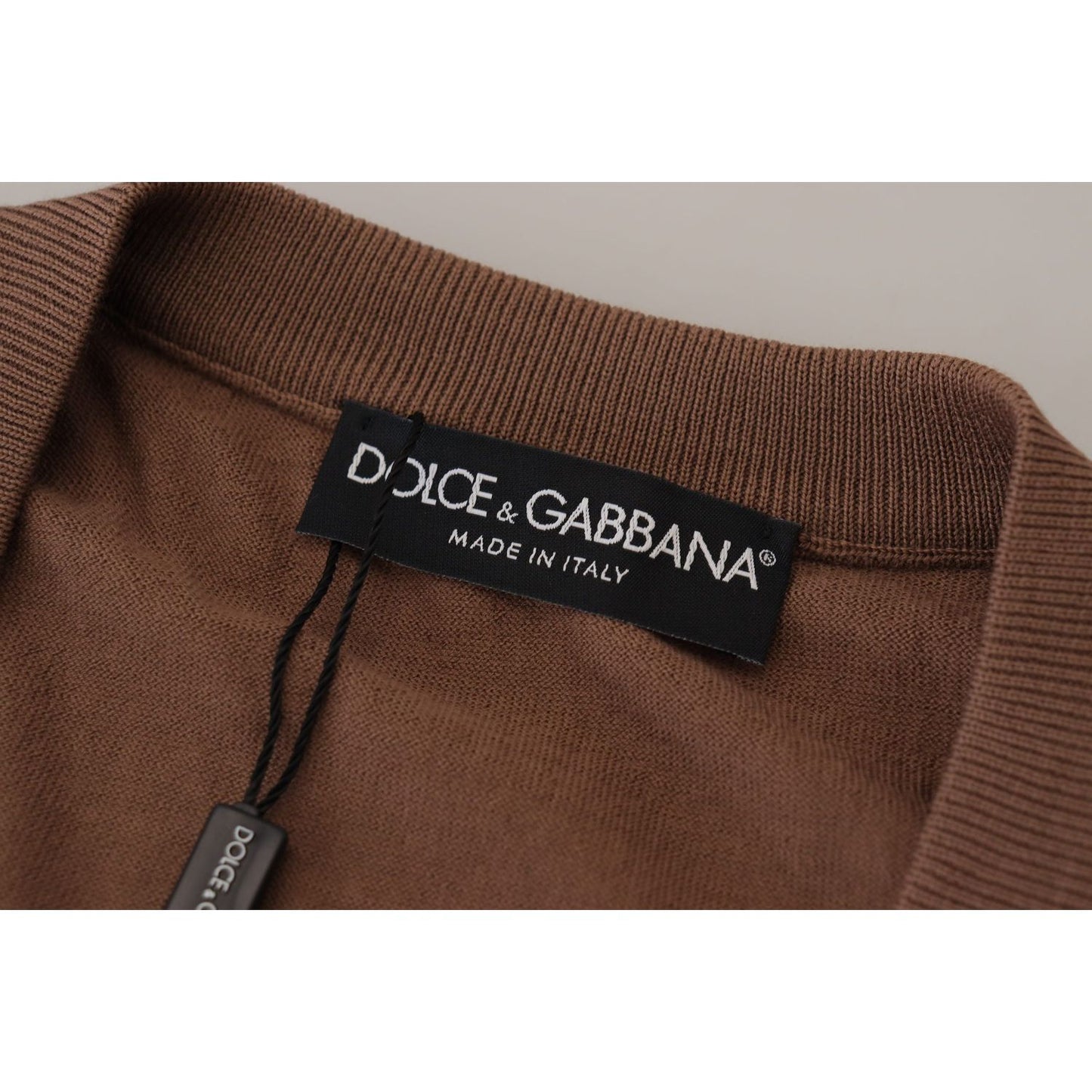 Dolce & Gabbana Elegant Virgin Wool V-Neck Pullover Sweater Dolce & Gabbana