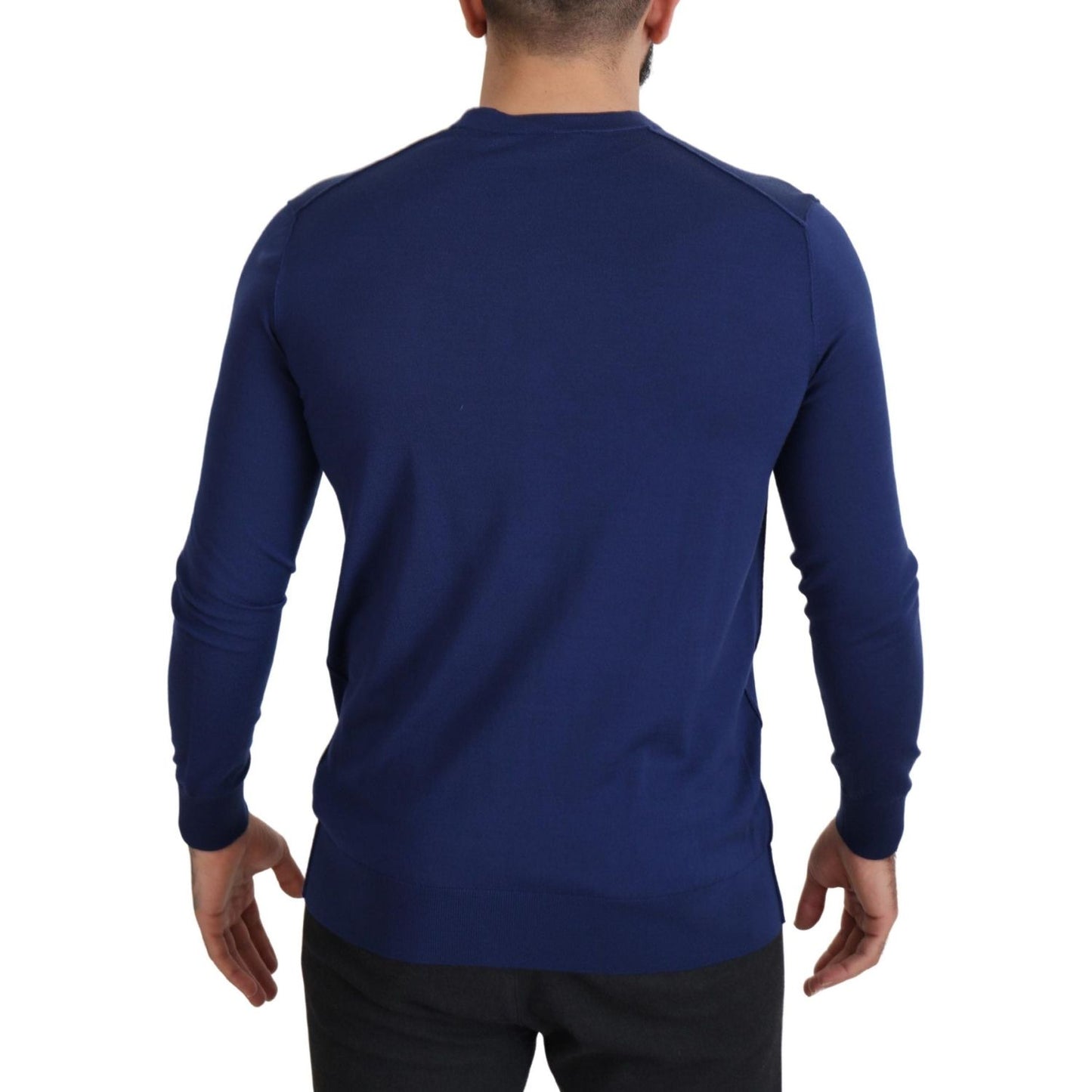 Dolce & Gabbana Blue Wool V-neck Button Down Cardigan Sweater 1728,67345645728,Blue,Cardigans - Sweaters - Clothing,Clothing,Dolce & Gabbana,IT44 | XS,Material: 100% Virgin Wool,Men,Men - Clothing,New with tags,Sweaters - Clothing,Sweaters - Men - Clothin