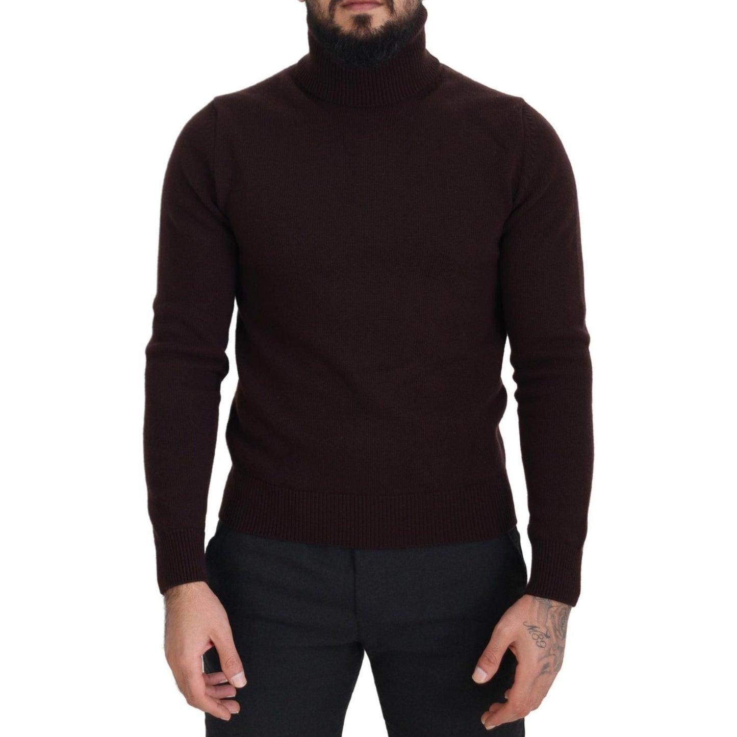 Dolce & Gabbana Elegant Turtleneck Wool Pullover Sweater Dolce & Gabbana