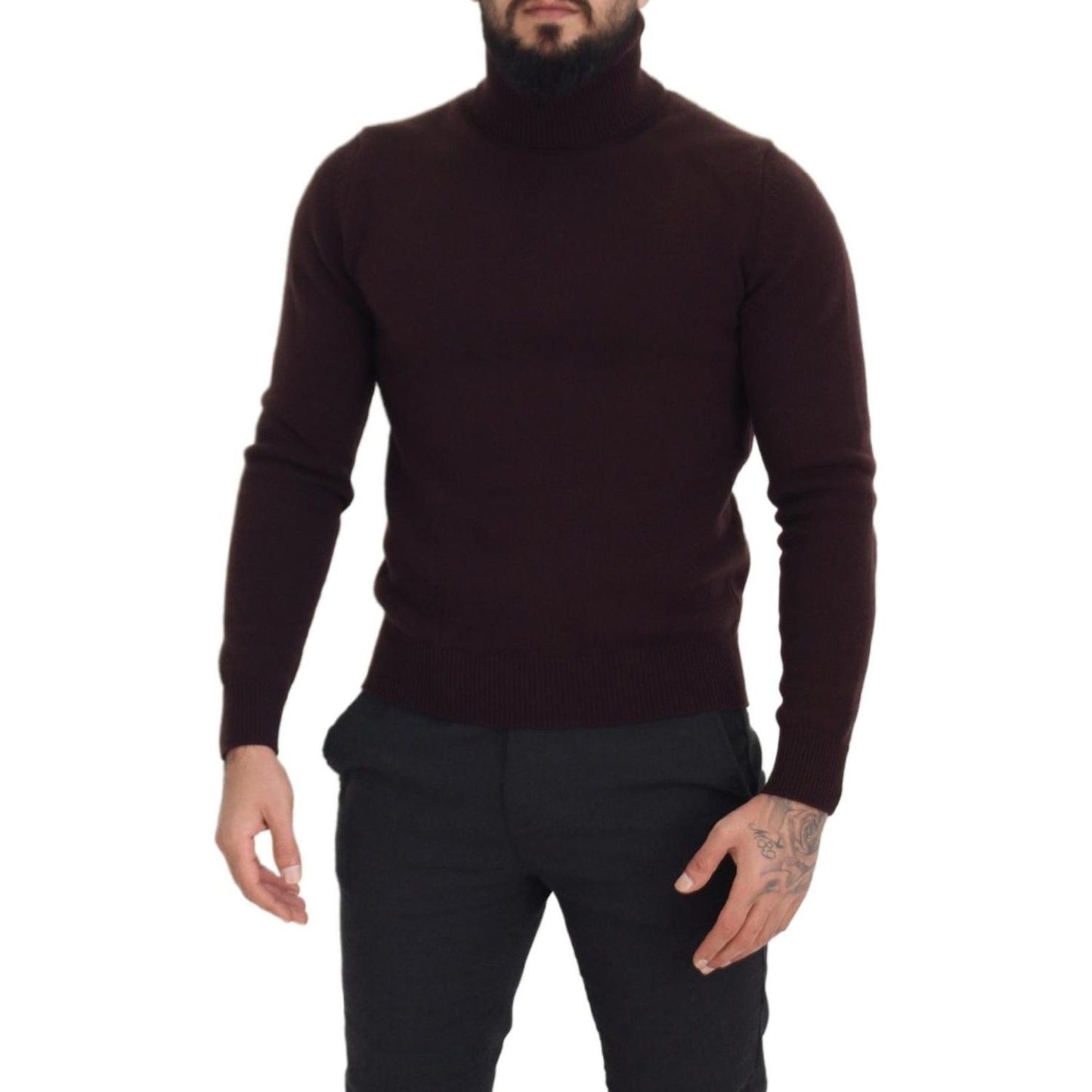 Dolce & Gabbana Elegant Turtleneck Wool Pullover Sweater Dolce & Gabbana