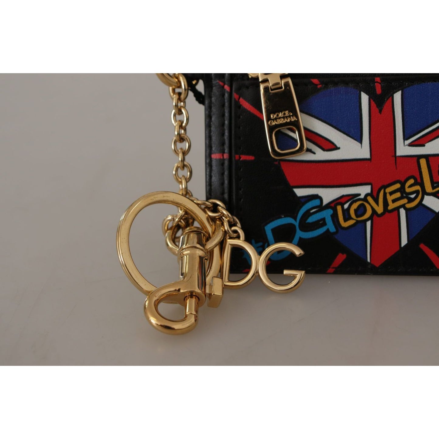 Dolce & Gabbana Elegant Leather Coin Wallet With Keyring Dolce & Gabbana