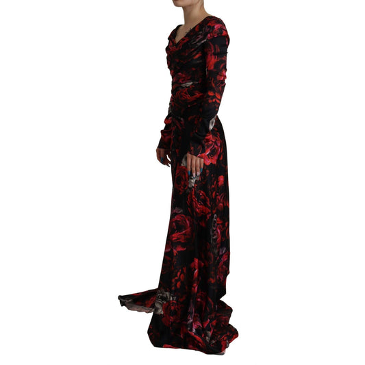 Dolce & Gabbana Elegant Floral A-Line Sheath Dress Dolce & Gabbana