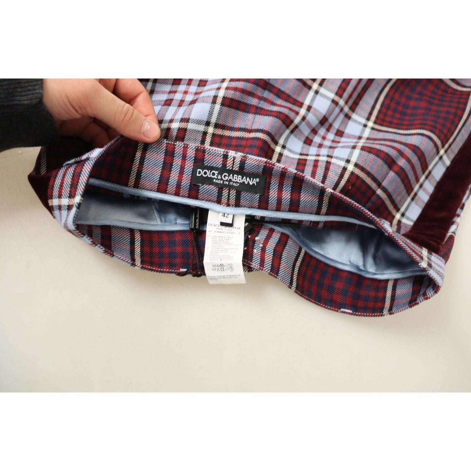 优雅高腰羊毛混纺长裤