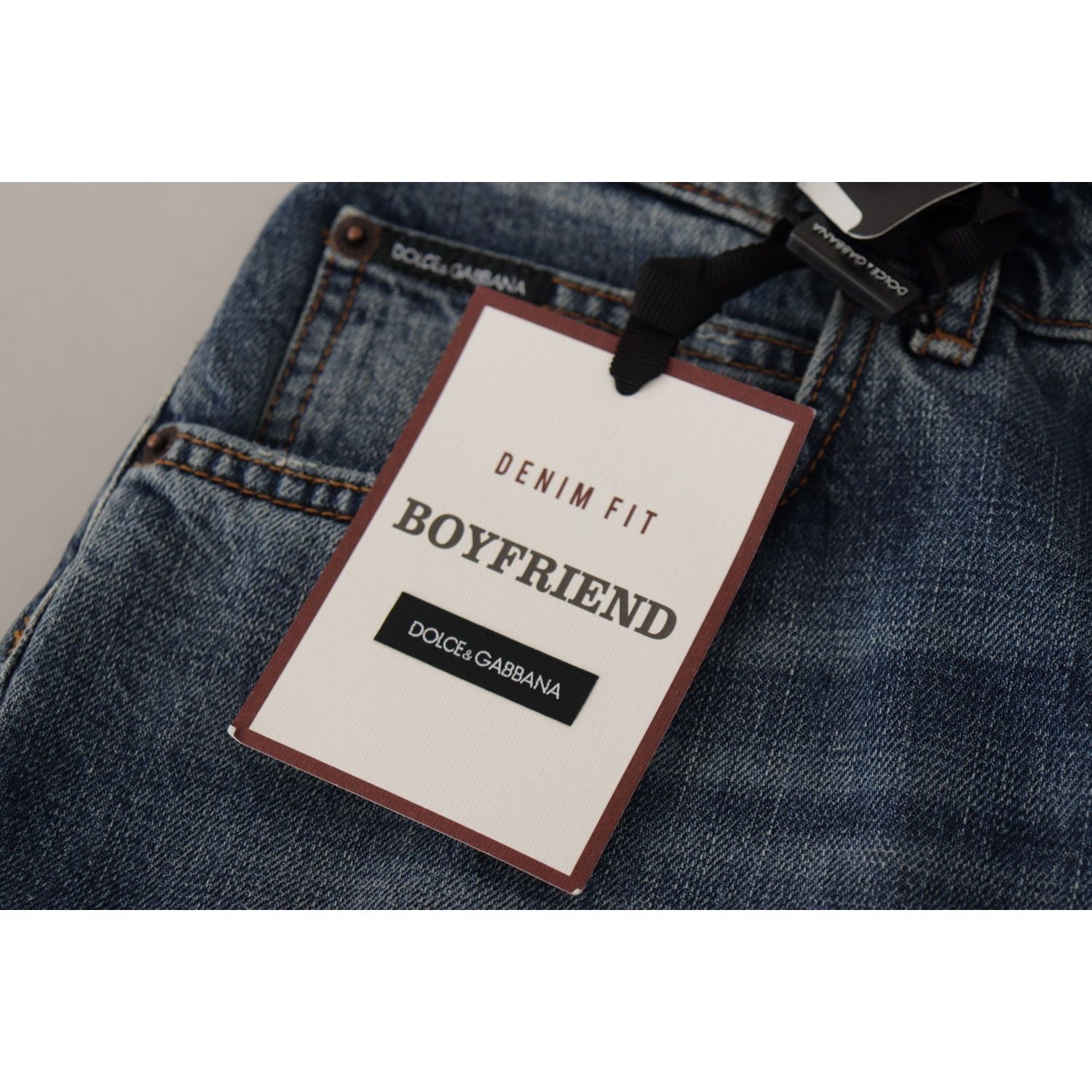 时尚男友风中腰牛仔裤