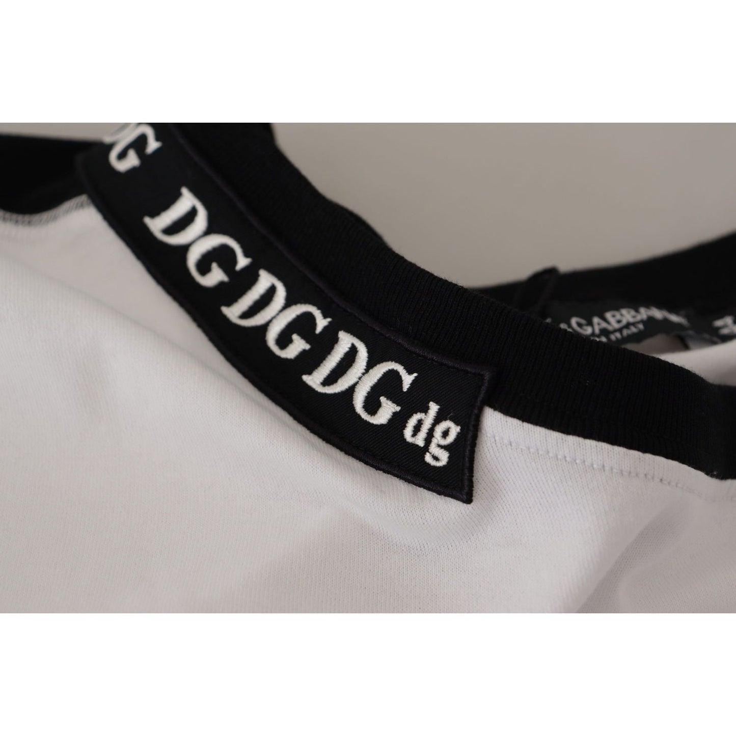 Dolce & Gabbana Elegant Round Neck Slogan Tee Dolce & Gabbana